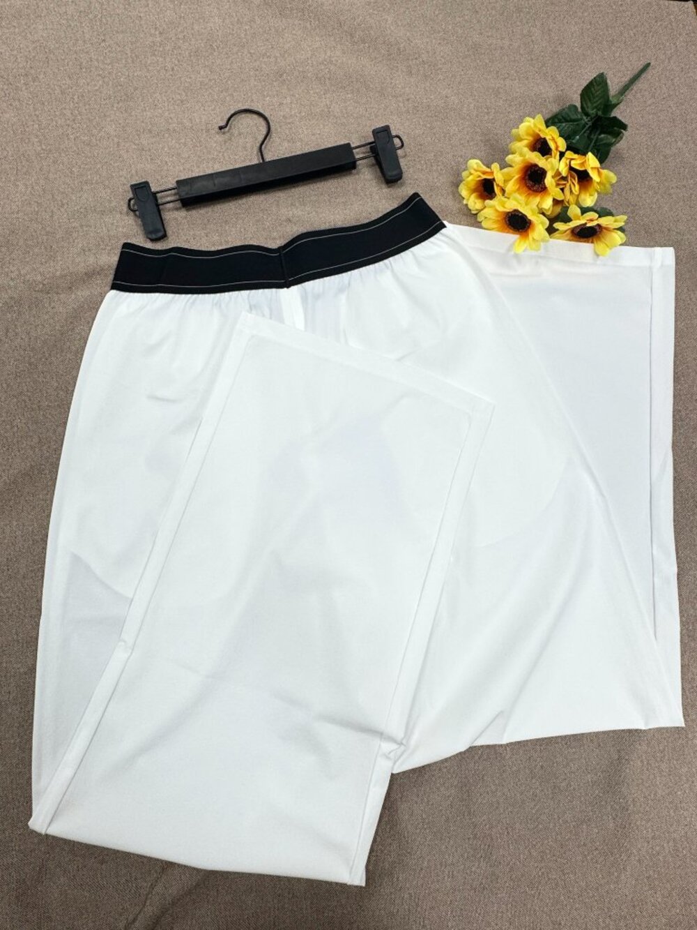 ☃️ALO Yoga Suit Up Trouser White（Regular）⚪️High Waist Wide Leg Athleisure Pants - Picture 5 of 8